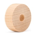thumbnail image 3 of 1-inch Diameter Slab Wooden Wheels for Crafts, 3/8-inch Hole & Thickness, Pack of 25 Mini Wooden Hobby Wheel for Model, by Woodpeckers, 3 of 8