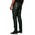 thumbnail image 3 of Unique Bargains Men's Faux Leather Pants Slim Fit Solid Nightclub Disco Trousers 30 Black, 3 of 6