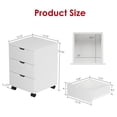 thumbnail image 5 of 3 Drawer Mobile File Cabinet Vertical Filing Cabinet Rolling Wood Mobile File Cabinets Under Desk for Home Office with Casters (Non-Assembled), 5 of 12