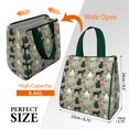 thumbnail image 3 of Cute Bulldog Dog and Flower Florals Insulated Lunch Bag for Women & Adults,Large Portable Soft Cooler Lunch Bag,Thermal Food Storage Tote with Pearl Cotton,8.66L,8.75x5.75x9.5 Inch, 3 of 6