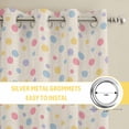 thumbnail image 6 of Colorful Polka Dot Kitchen Curtains Window Panels, Vintage Minimalist Geometric Beige Insulated Window Treatment Curtain, Grommet Curtains for Bedroom/Living Room/Bathroom, 2 Piece 42"Wx84"L, 6 of 8
