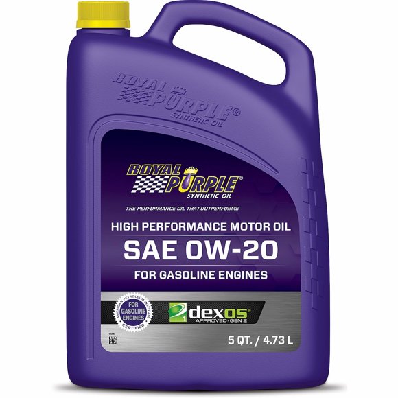 Royal Purple Oil 51020 RP Series; SAE 0W-20; Synthetic; 5 Quart Bottle; Single