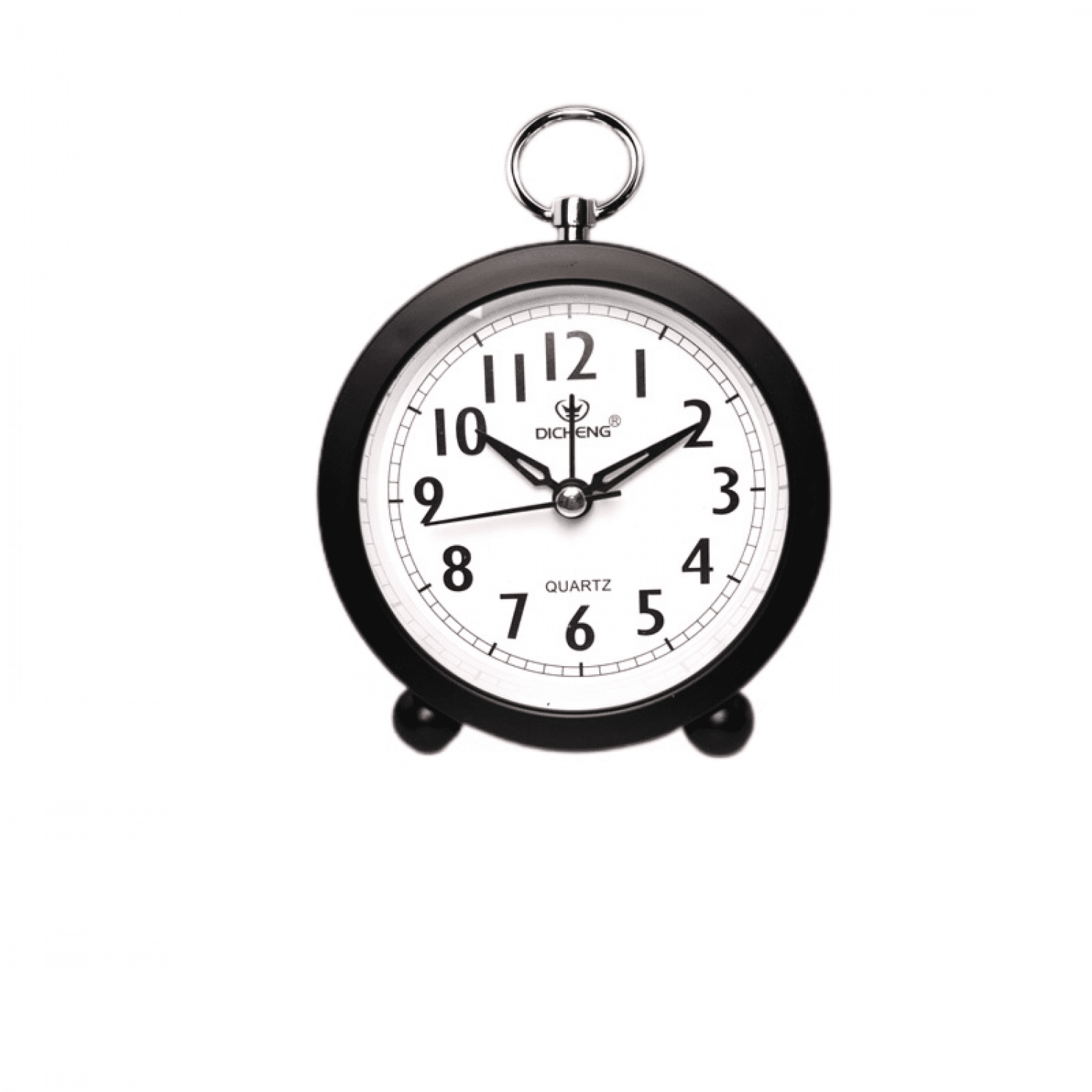 TIMPCV Alarm Clock Round Desk Clock Wake You Up Silent Working Perfect