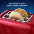 thumbnail image 3 of Oster Retro 2-Slice Toaster with Quick-Check Lever, Extra-Wide Slots, Impressions Collection, Red, 3 of 6