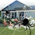 Halloween Inflatable Spider,Halloween Outdoor Decorations Hairy Black