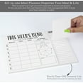 thumbnail image 2 of Inkdotpot Weekly Meal Planner Notepad 7"x10 , "This Week's Menu" Magnetic Meal Planning Pad with Tear Off Grocery Shopping List for Fridge- Kitchen & Home - 54 Sheets -PJ, 2 of 7