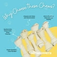 thumbnail image 4 of HotSpot Pets 8-9 Inch Large Rawhide Dog Chew Bones - Made from Grass Fed Brazilian Cows (10 Pack), 4 of 7