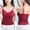 Wine, variant on V Neck Lace Camisoles with Built in Bra for Women Padded Tank Tops Spaghetti Strap Bralette Cami Crop Top Sexy Party Club Everyday Sleeveless Undershirt White One Size