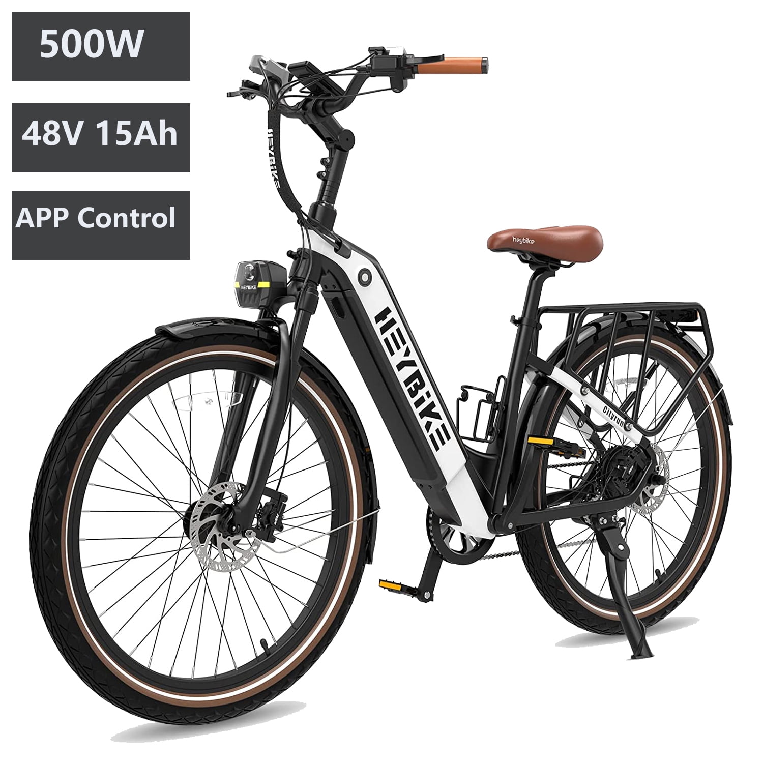 Heybike Cityrun 26" StepThru Electric Bike for Adults with APP Control