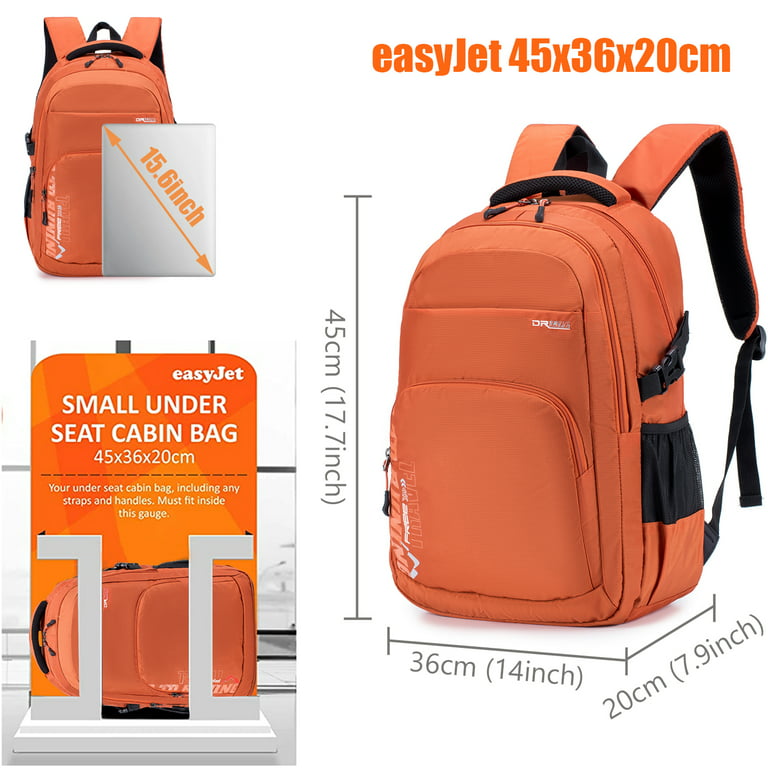 EASYJET 45x36x20 CM NEW SIZE CABIN UNDER SEAT BACKPACK SPORTS WORK TRAVEL  SCHOOL