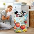 thumbnail image 5 of Yayeee Freestanding Laundry Hamper with Handle Collapsible Large Storage Basket for Clothes, Blue Tomatoes, 5 of 7