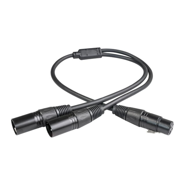 Cable divisor XLR, hembra a doble macho, 1 hembra a 2 machos, 3 pines, micrófono 15 centímetros