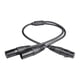 thumbnail image 1 of Cable divisor XLR, hembra a doble macho, 1 hembra a 2 machos, 3 pines, micrófono 15 centímetros, 1 of 9