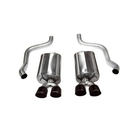 Corsa 09-13 Chevrolet Corvette C6 6.2L V8 Black Sport Axle-Back Exhaust Fits select: 2010-2013 CHEVROLET CORVETTE GRAND SPORT, 2009 CHEVROLET CORVETTE ZR-1