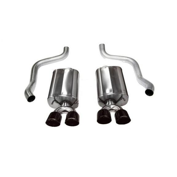 Corsa 09-13 Chevrolet Corvette C6 6.2L V8 Black Sport Axle-Back Exhaust Fits select: 2010-2013 CHEVROLET CORVETTE GRAND SPORT, 2009 CHEVROLET CORVETTE ZR-1