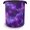 Purple Butterfly Sparkling, variant on Starfish Laundry Hamper,Shell Coral Dirty Clothes Laundry Basket with Handles Waterproof Oxford Cloth Storage Basket for College Dorms Bathroom Bedroom 16" x 20.8"