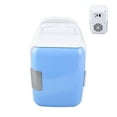 thumbnail image 3 of Car Fridge, Mini Fridge Detachable Partition Small Portable Durable ABS  For Food Blue,Pink,White, 3 of 8