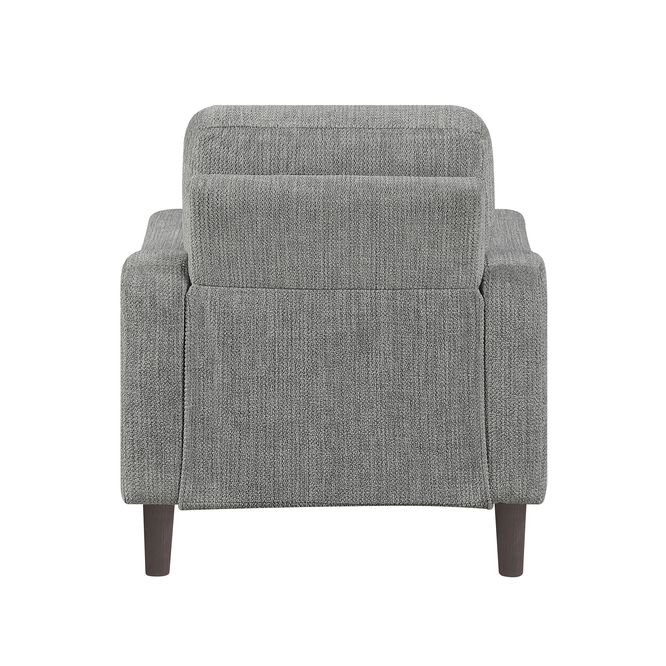 OakvillePark Ravello Chenille Chair with Sloped Track Arms, Gray