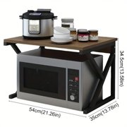 Kitchen Storage Shelf, 2-Tier Multi-Purpose Microwave Oven Rack for Home Office