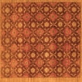 thumbnail image 1 of Ahgly Company Indoor Square Abstract Orange Contemporary Area Rugs, 7' Square, 1 of 1