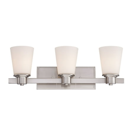 

Savoy House 8-1080-3-SN Fontaine 3 Light Bathroom Vanity Light (23 W x 8 H)