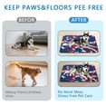 thumbnail image 6 of Premium Washable Pee Pads, Reusable Dog Potty Pads with Attractive Geometric Patterns, 24" x35" (Texture/leopard /Geometry), 6 of 8