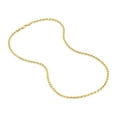 thumbnail image 2 of 18k Gold Over Sterling Silver Rope 080 Gauge Chain Necklace 30 Inches, 2 of 2
