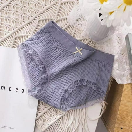 

Womens Lace Trim Panties Sexy Underwear Seamless Panty Underpants