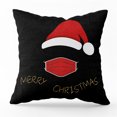 thumbnail image 1 of Funda de almohada de Navidad Máscara de Papá Noel Árbol de Navidad Copo de nieve Piel de melocotón Impreso Sofá Funda de almohada Wmkox8yii HFSH4113, 1 of 1