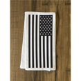 thumbnail image 1 of One Bella Casa 75130TW Usa Flag Tea Towel - Black, 1 of 1