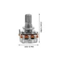 thumbnail image 2 of WHAMVOX 10Ud Potenciometros Metalicos Para Guitarra Volumen Y Tono Control Preciso Color Plateado, 2 of 8