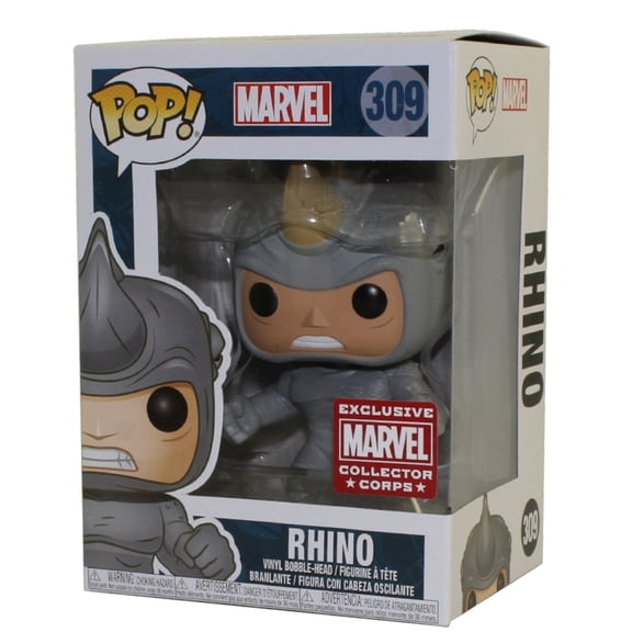 Rhino - Marvel Funko Pop! Collector Corps Vinyl Figure #309 Exclusive