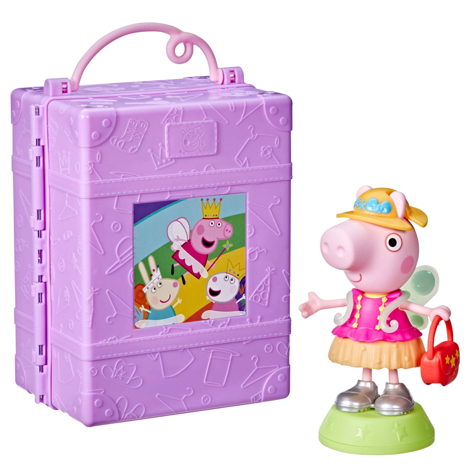 Peppa Pig Toys Peppa's Dress-Up Wardrobe Playset, 6" Figure with 14 Accessories, 3+