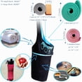 thumbnail image 6 of Zenifit Yoga Mat Bag, Long Tote with Pockets for your Yoga Accessories, Yoga Bag with Bonus Yoga Mat Strap Elastics, Holds your Pilates Mat, Color: Black and Blue Yoga Mat Carrier, 6 of 10