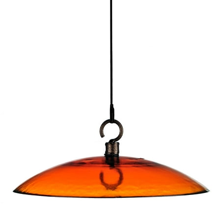 Mosaic Birds Petite Glass Baffle Dome M383-200-68 11 Inch wide Fading Sunset