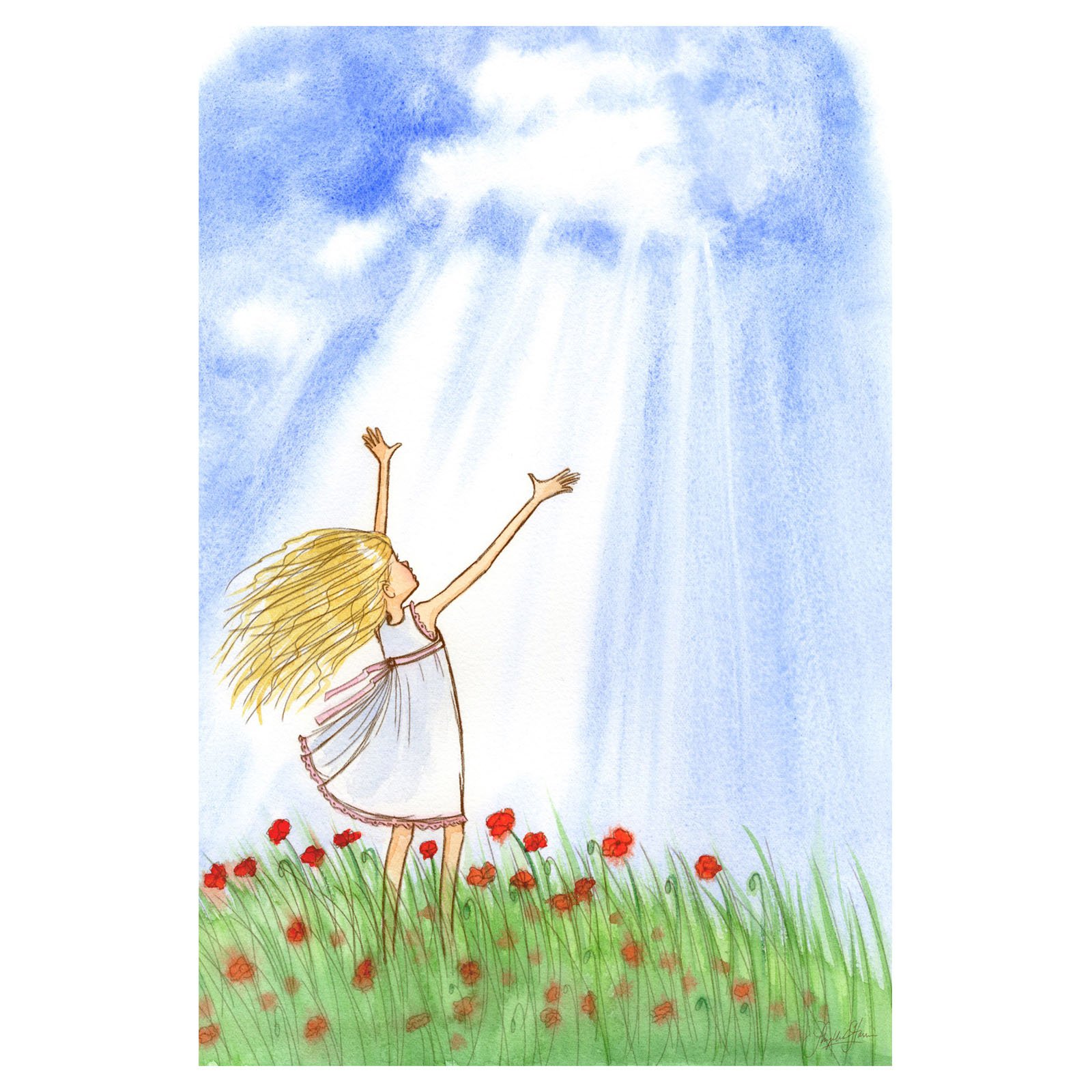 "Breath of Heaven" Painting Print on Wrapped Canvas