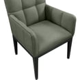 thumbnail image 6 of Meridian Furniture Adrian Green Vegan Leather Dining Arm Chair, Set of 2, 6 of 10