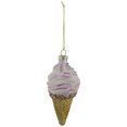 thumbnail image 2 of Northlight 4" Vanilla Ice Cream Cone Glass Christmas Ornament, 2 of 7