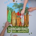 thumbnail image 3 of Maui, Hawaii, Surfboard Fence (1000 Piece Puzzle, Size 19x27, Challenging Jigsaw Puzzle for Adults and Family, Made in USA), 3 of 4