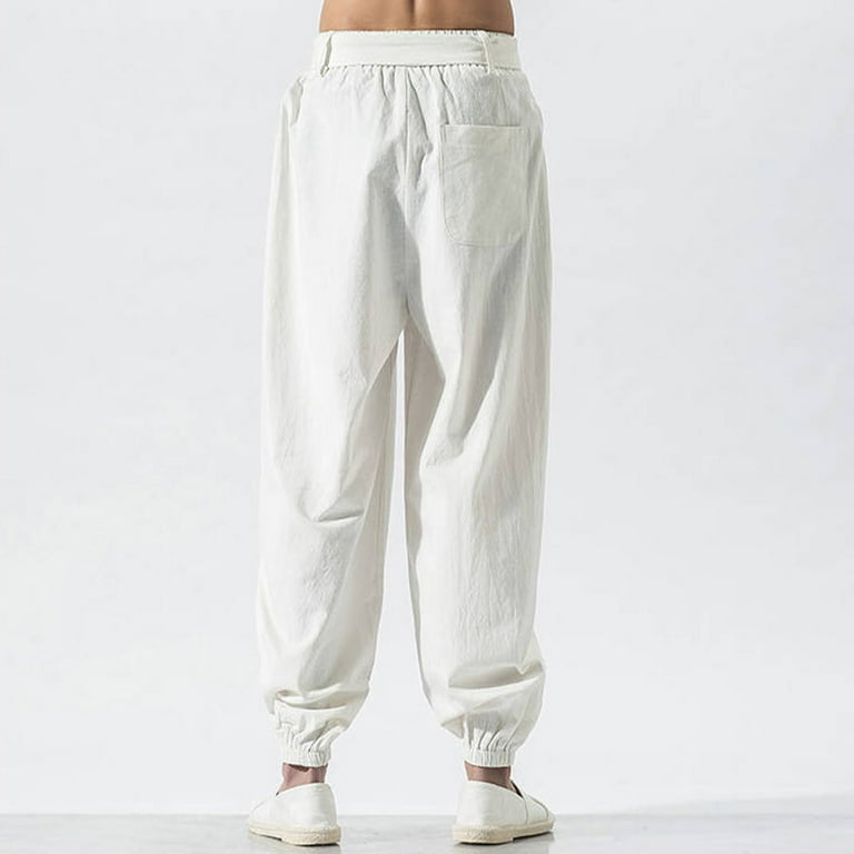 【BAON】[unisex] Mikyu Linen Banding Pants Coastal Linen Pants