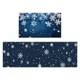 thumbnail image 3 of TIELUTT Christmas Kitchen Carpet and Mat Set 2 of Kitchen Home Winter Floor Mat Floor Decoration Throw Blanket Linen 5x7 Rug Thin Rugs for Living Room Sofa Throw Blanket Soft Area Rug 6x9, 3 of 4