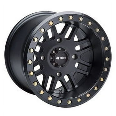 4/136 Method Race Wheels 401 Beadlock Wheel 15x7 4.0   3.0 Matte Black for Can-Am Outlander Max 800R EFI XT 2009-2015