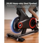 MERACH Exercise Bike with 350lbs Weight Capacity, Indoor Cycling Bicycle Auto Magnetic 16 levels Resistance for Home Cardio Workout