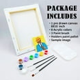 thumbnail image 5 of VOCHIC Canvas Painting Kit Pre Drawn Canvas for Painting for Adults Party Party Kits Paint and Sip Party Supplies 8x10 Canvas to Paint Gentlemen 8 Acrylic Colors,3 Brush,1 Pallet Paint Art Set, 5 of 5
