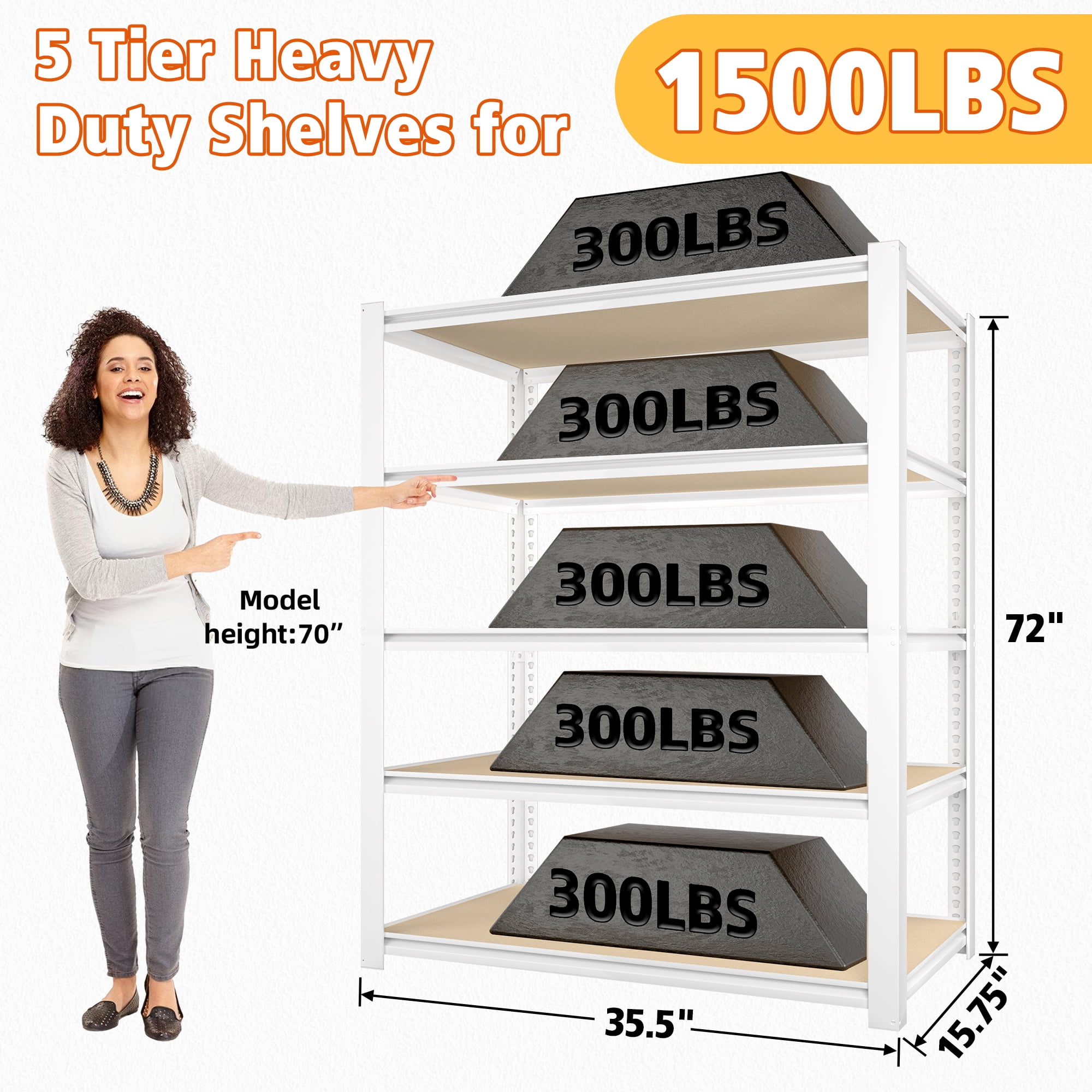 ⭕️動作品５台セット❤️各メーカー❤️T500★s6200★WP★s3など TrumanPick Garage Storage Shelves 5 Tier 36