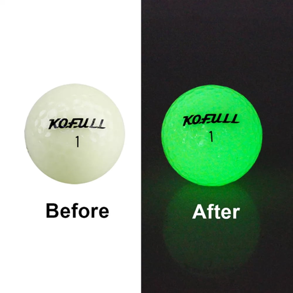 Crestgolf Night Golf Balls Glow in the Dark Golf Ball Long Lasting Bright Luminous Balls Golf Gift