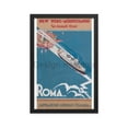 thumbnail image 4 of New York to the Mediterranean in Second Class by the Nagazione Generale Italiana, 1932. Framed Vintage Travel Poster, 4 of 11