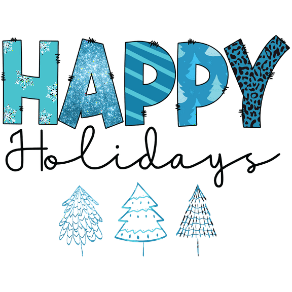 Happy Holidays Christmas Tree Christmas Great Gift Idea Single 5 Inch Magnet  Made in The USA  Car Auto Tool Box Refrigerator Magnet  MAG11767