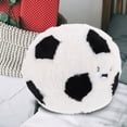 thumbnail image 2 of GOOHOCHY Cojín de peluche de fútbol, cojín deportivo, cojín creativo de peluche de fútbol., 2 of 8
