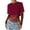 Wine, variant on Women's Lace Long Sleeve Bodysuit Sheer See-Through Going Out Top White S